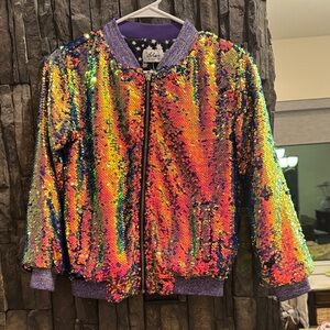 Colorful Sequin Kids Jacket